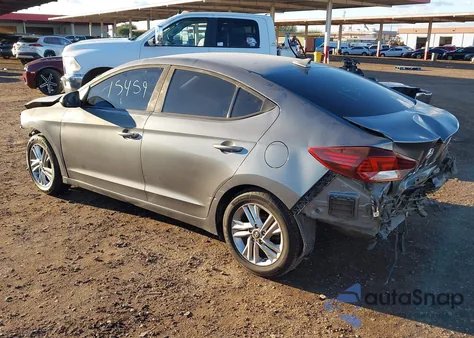 2019 Hyundai Elantra Sel из США, поврежденный, VIN KMHD84LF6KU752262